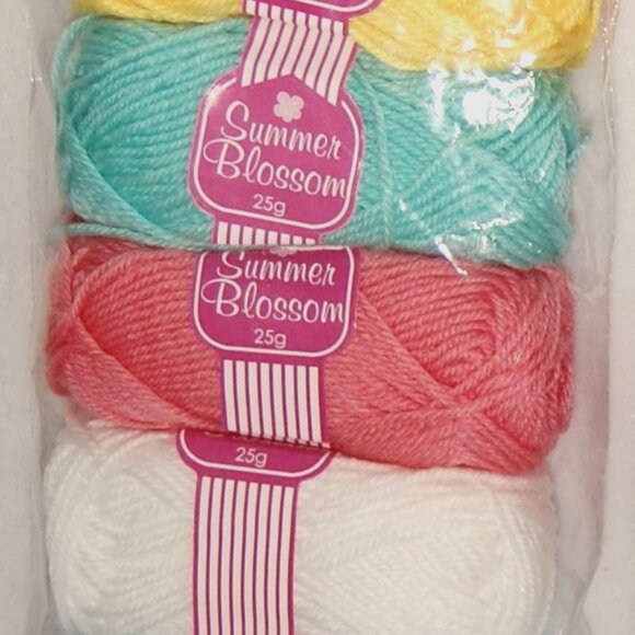Pack of 6, Summer Blossom Baby Yarn, 25 g per Skein - Picture 3 of 3